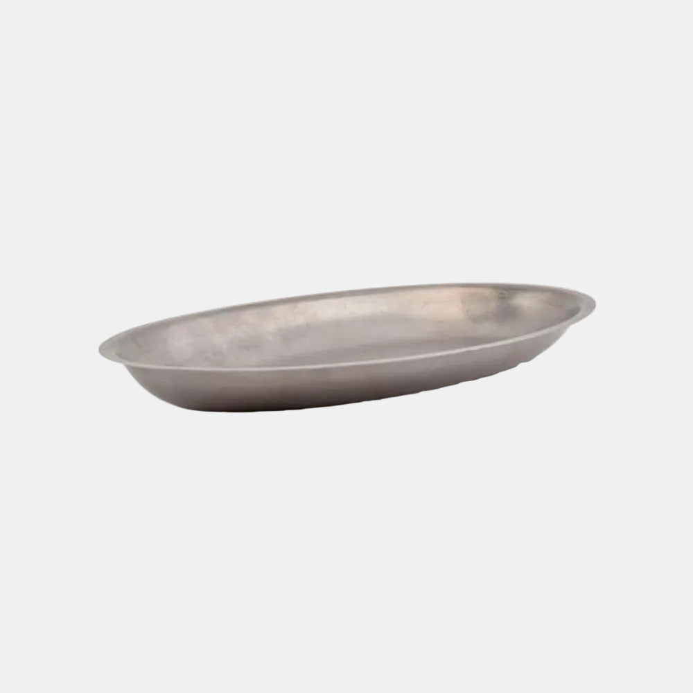 Oval platter, antique silver, 30 x 18.5 cm (6 units)