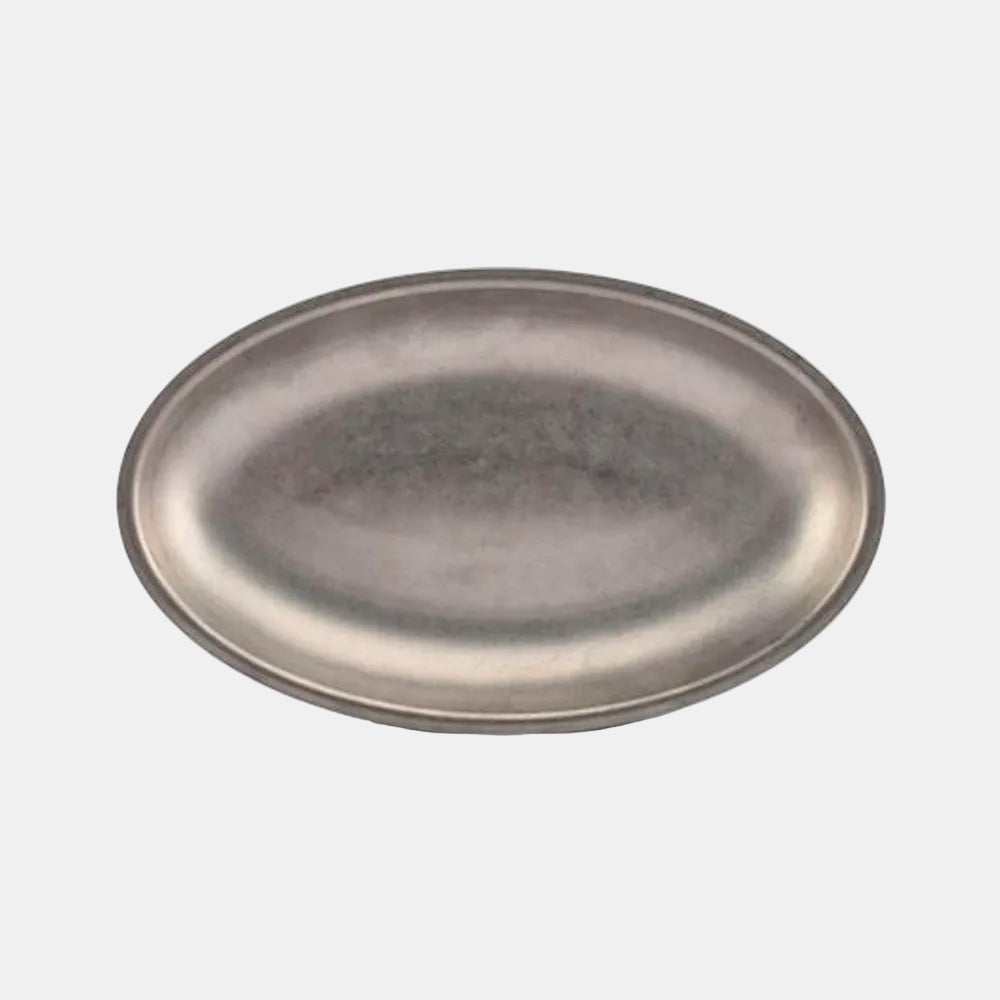 Oval platter, antique silver, 30 x 18.5 cm (6 units)