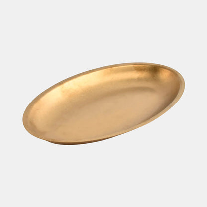 Fuente oval oro viejo. 30 x 18.5 x 2.5 cm - 6 Uds.