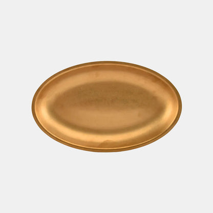 Fuente oval oro viejo. 30 x 18.5 x 2.5 cm - 6 Uds.