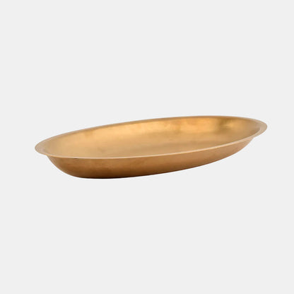 Fuente oval oro viejo. 30 x 18.5 x 2.5 cm - 6 Uds.