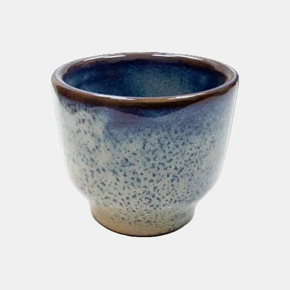 Caneca Charma azul-bege sem alça. 8 cl (6 unidades)