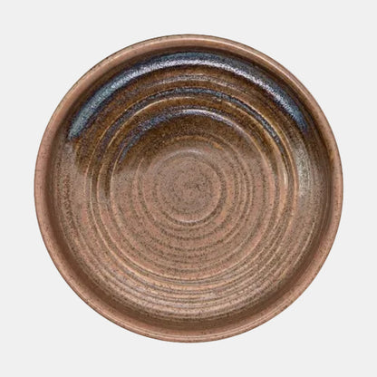 Prato de jantar azul-areia, estilo costeiro. 10 cm. (6 unidades)