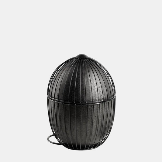Cesta de huevos negra ø23 x 31 cm