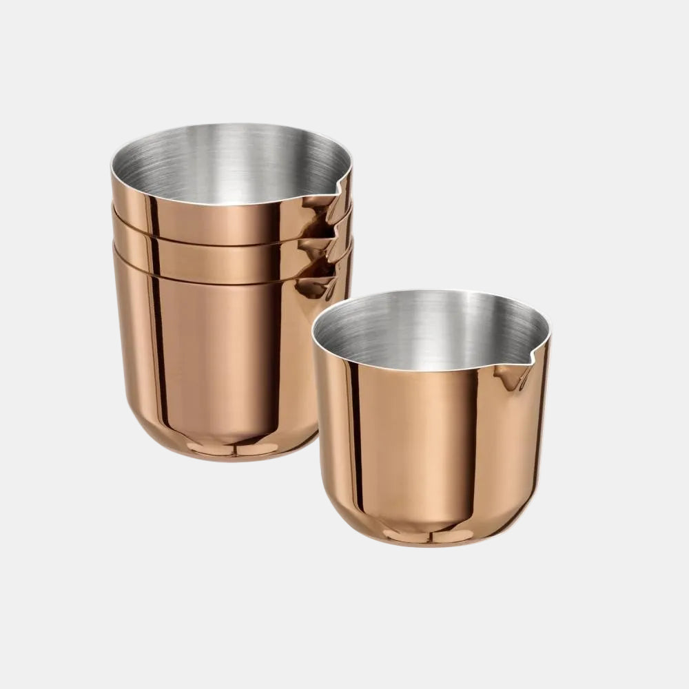 Set 4 unidades salsero cobre vertedor. ø4.5 x 4 cm. 30 ml - 1 Ud.