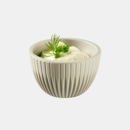 Set of 6 units lineo gray bowl ø6 x 3.5 cm