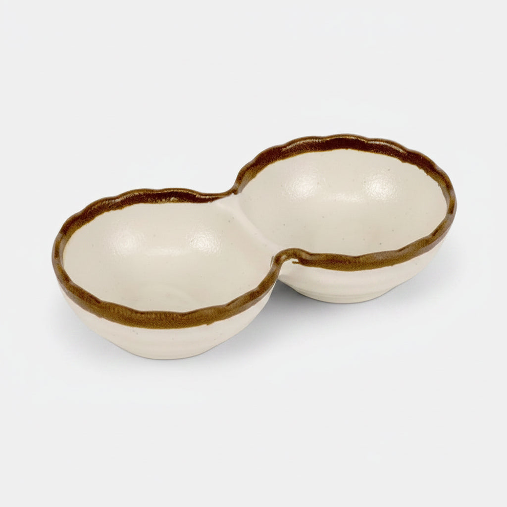 Halo 2-compartment tray. 15 x 8 x 3.2 cm. 1 unit