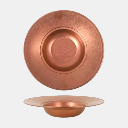 Plato pasta cobre vintage. ø26 x 5.6 cm - 12 Uds.