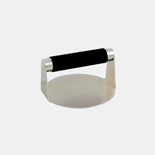 Stainless steel hamburger press with non-slip handle. 14 cm. 1 pc.