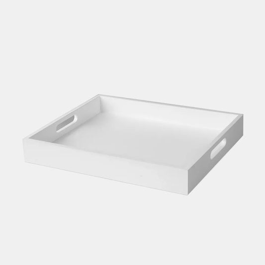 Bandeja con asas blanca. 61.5 x 45.4 x 5 cm - 1 Ud.
