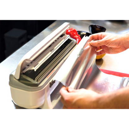 Embalagem de 6 rolos de papel de alumínio de 30 cm x 200 m + Dispensador Wrapmaster 3000 GRÁTIS
