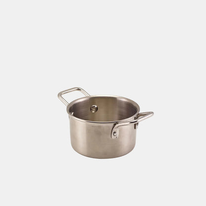 Mini stainless steel casserole dishes. Various sizes. 12 units.