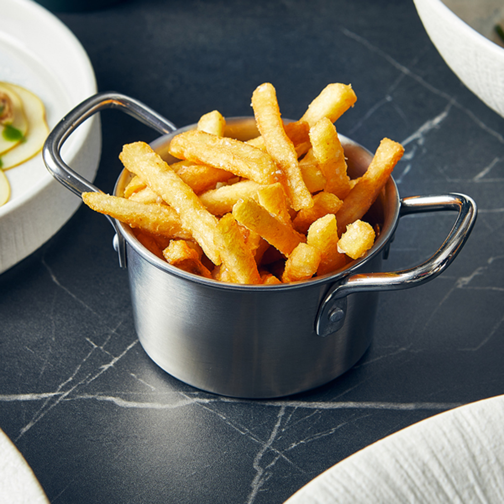 Mini stainless steel casserole dishes. Various sizes. 12 units.