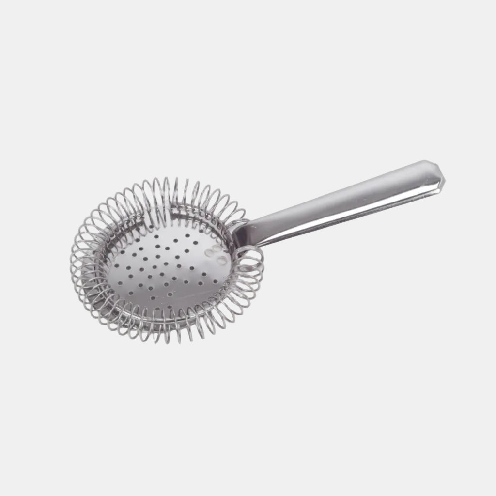Cocktail strainer with spiral design, polished stainless steel, 19 cm. (1 unit)