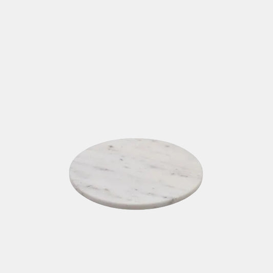 Plato marmol blanco. ø20.5 cm - 1 Ud.