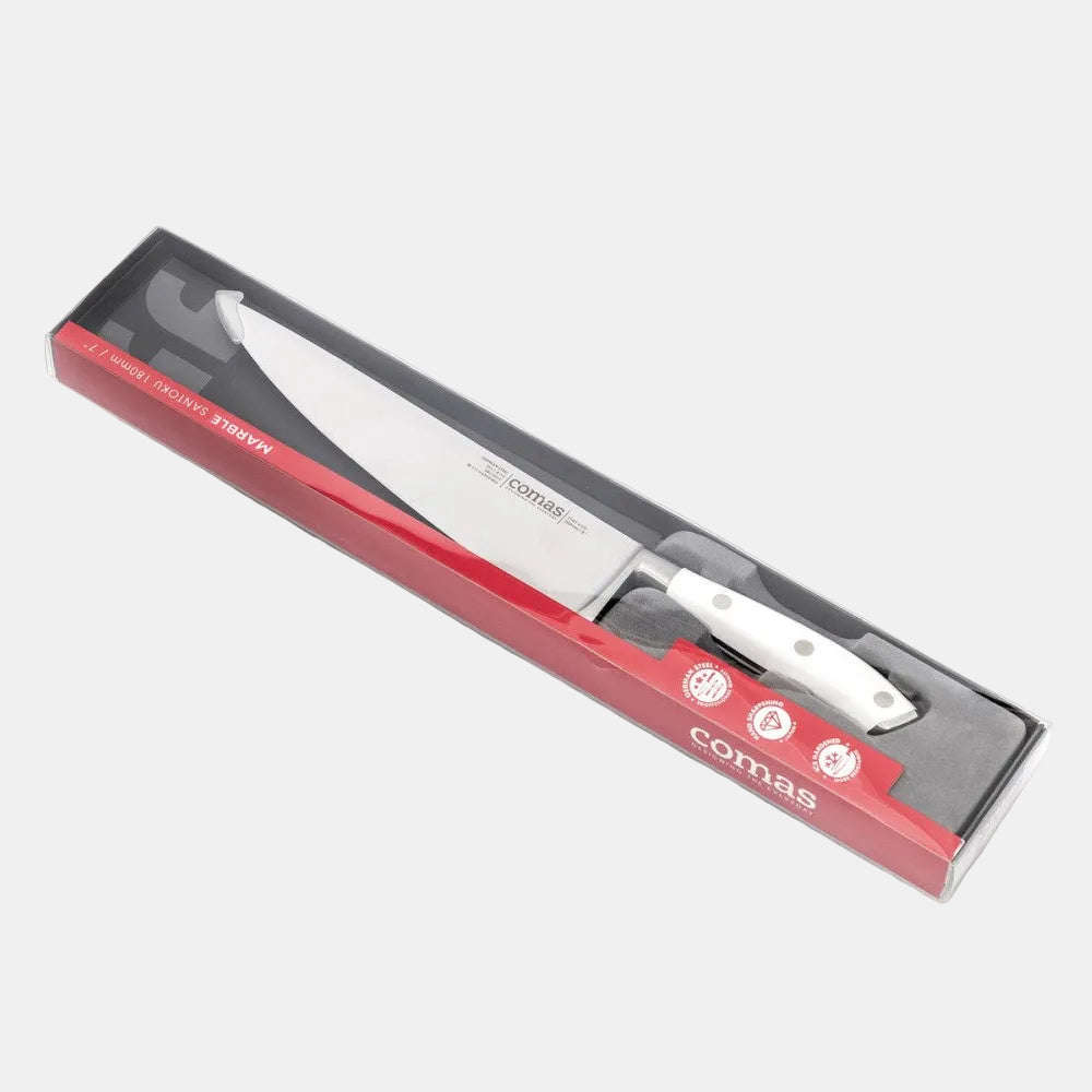 Chef's knife 20 cm white. 1 pc