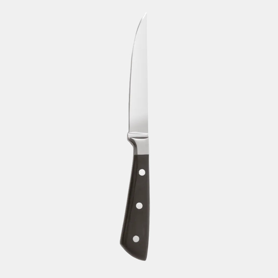 Cuchillo chuletero montblanc negro. 23 cm - 6 uds.
