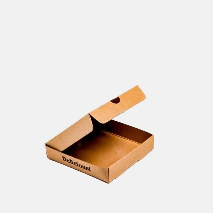Mini pizza box. 9 x 9 x 2 cm (100 units)