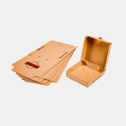 Mini pizza box. 9 x 9 x 2 cm (100 units)