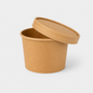 Taça de sopa em cartão Kraft, ø9,9 cm. Vários tamanhos. (500 unidades)