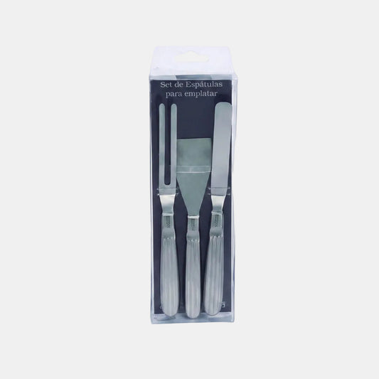 Set of 3 spatulas 19 x 19 x 17 cm (1 Unit)