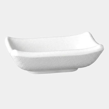 Taça retangular Zen em melamina, 9 x 7 x 2,5 cm (1 unidade). Preço: 3,79€.