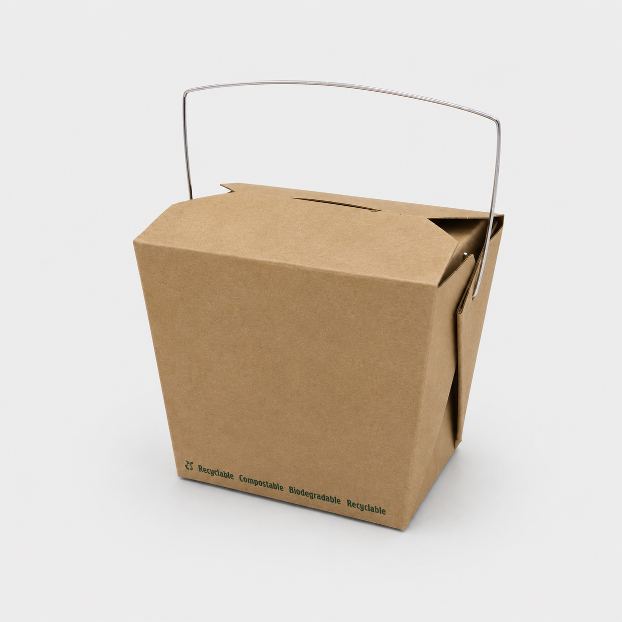 Kraft cardboard boxes for noodles 9.5x7.3x9 cm 450 ml (500 units)