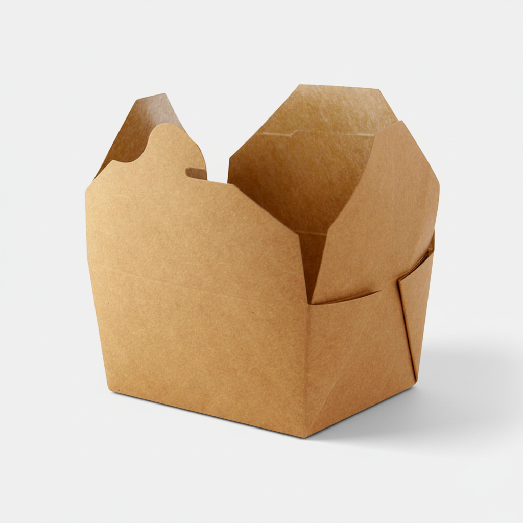 Caixa de cartão kraft biodegradável tamanho XL 2,3L (160 unidades)