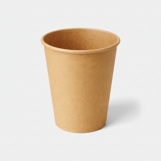 Vaso cartón kraft. 120 ml. 4 Oz - 1000 Uds.