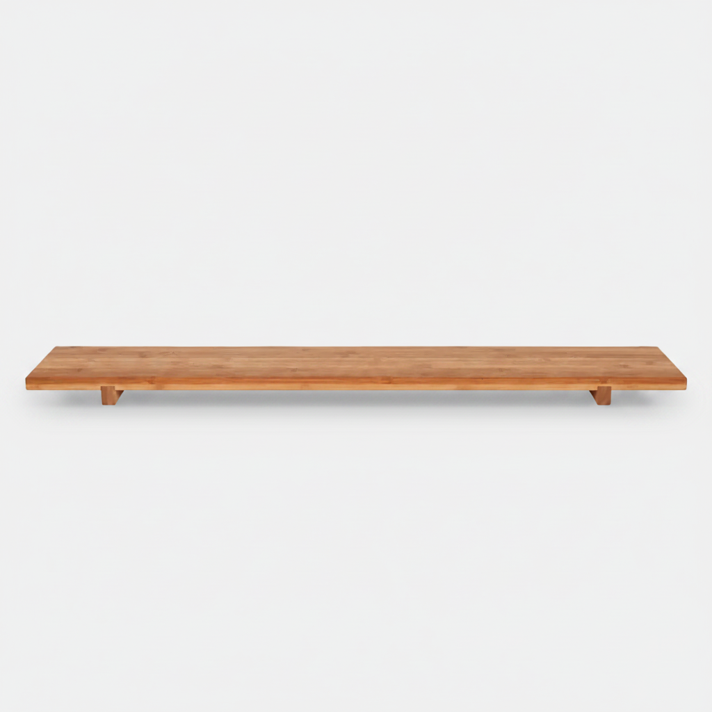 Tabuleiro em bambu 70x20x3 cm (4 unidades)