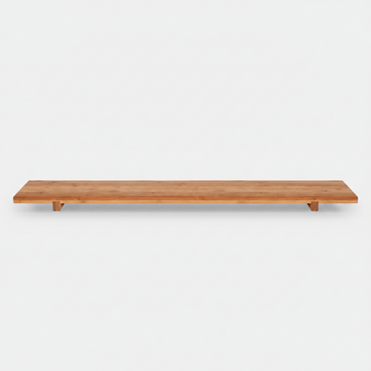 Tabuleiro em bambu 70x20x3 cm (4 unidades)