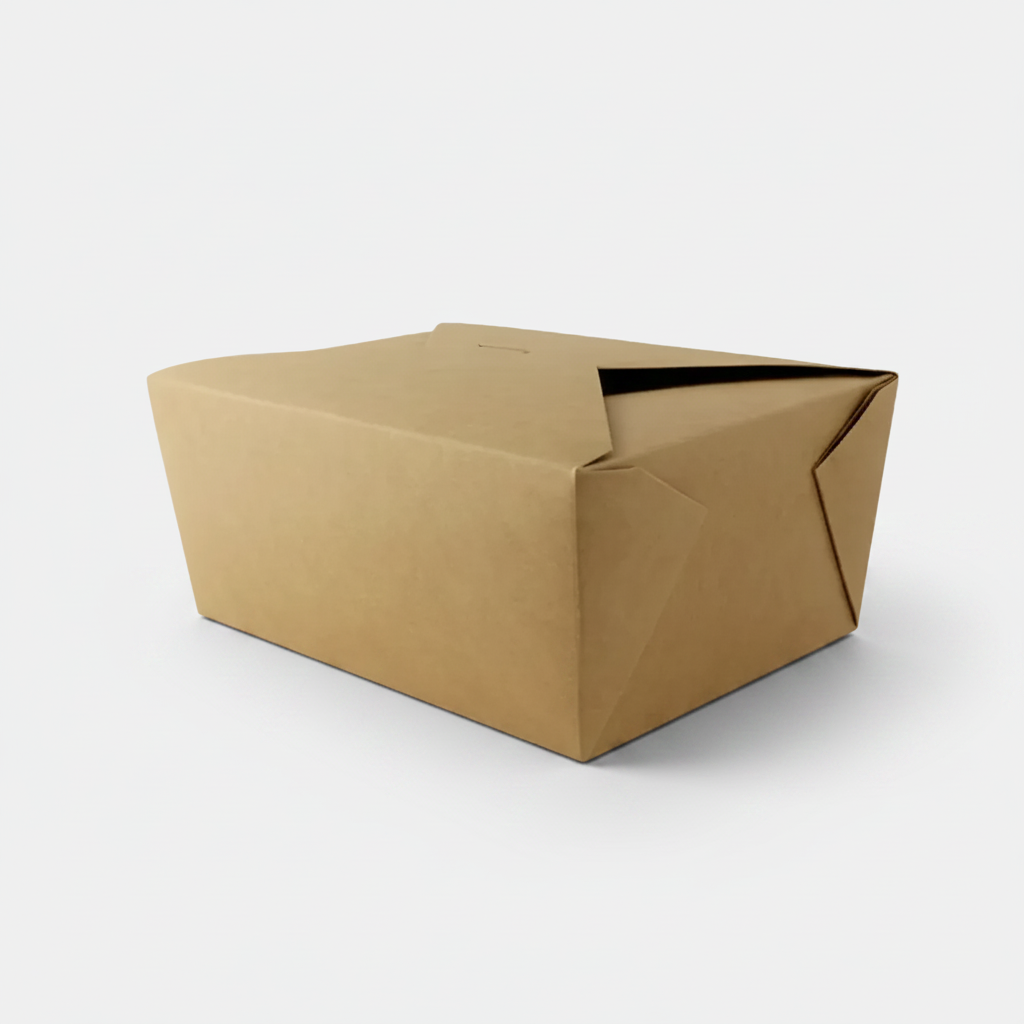 Caixa de cartão kraft biodegradável tamanho XL 2,3L (160 unidades)
