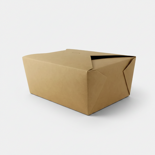 Biodegradable kraft cardboard box 3 L - 160 units