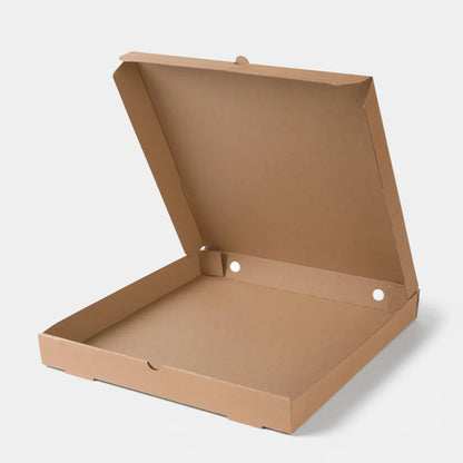 Caja pizza kraft. 26 x 26 x 3.5 cm - 100 uds