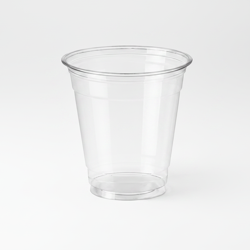 Vaso plástico reciclable PET transparente Ø 9.5 cm. 350 ml - 1000 Uds.