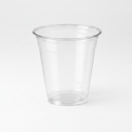 Vaso plástico reciclable PET transparente Ø 9.5 cm. 350 ml - 1000 Uds.