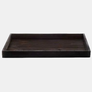 Bandeja madera oscura. 43 x 29 x 3.5 cm - 1 ud