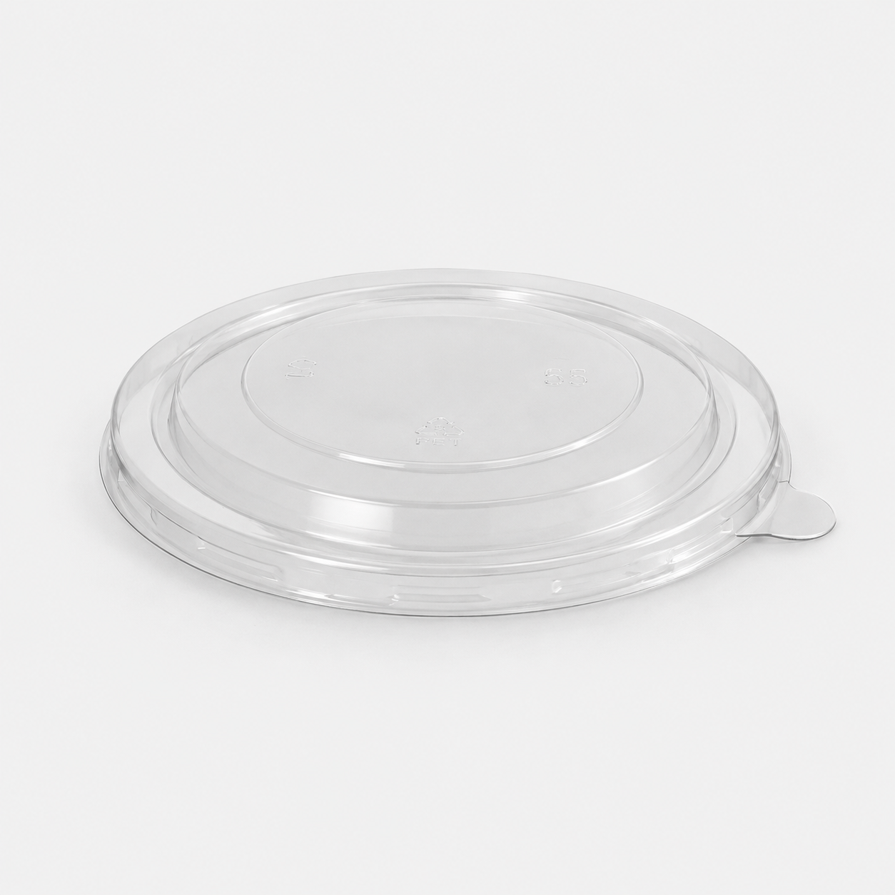 Transparent PET lid ø22 cm - 500 units