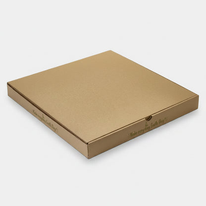 Caja pizza kraft. 26 x 26 x 3.5 cm - 100 uds
