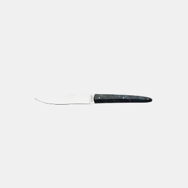 Cuchillo chuletero madera estabilizada azul. 22.5 cm - 6 Uds