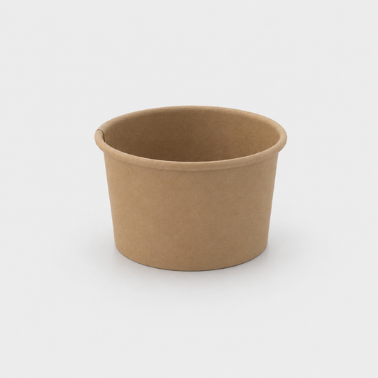 Taça de sopa em cartão Kraft ø9,9 - 470 ml (500 unidades)