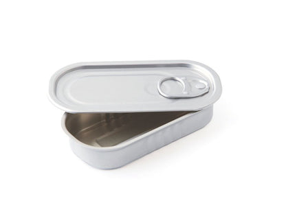 Lata rectangular de aluminio para conserva 50 ml – 11 × 5,5 cm – 100 unidades