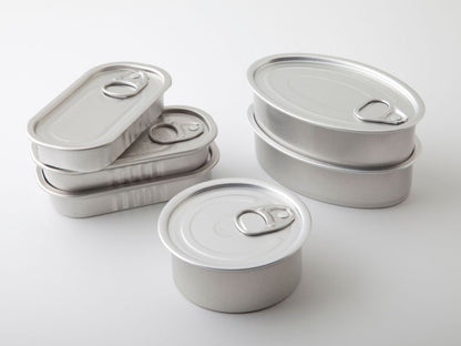 Lata rectangular de aluminio para conserva 50 ml – 11 × 5,5 cm – 100 unidades