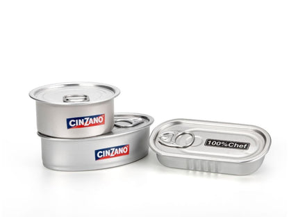 Lata rectangular de aluminio para conserva 50 ml – 11 × 5,5 cm – 100 unidades