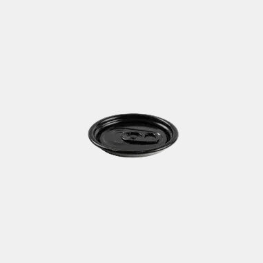 Tapa selladora de aluminio negro tipo refresco para lata soda de PET - 100 Uds.